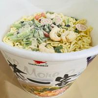 可能是拉麵、義大利麵和炒麵的圖像