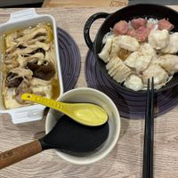 可能是豆腐、粥、火鍋和文字的圖像