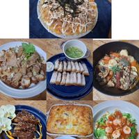 可能是炒飯、牧羊人派、豆腐和文字的圖像