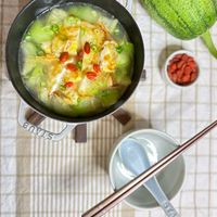可能是豆腐、火鍋、西瓜、粥和文字的圖像