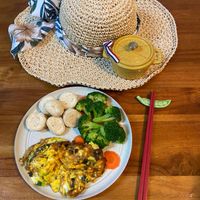 可能是歐姆蛋和豆腐的圖像