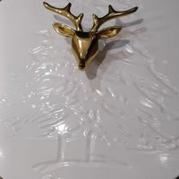 可能是鹿、餐巾環和文字的圖像