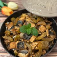 可能是豆腐、鯷魚和香菇的圖像