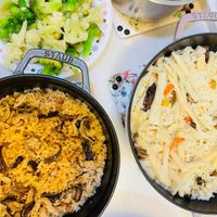 可能是火鍋、豆腐、炒飯和文字的圖像