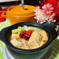 可能是火鍋和豆腐的圖像
