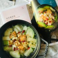 可能是粥、豆腐和文字的圖像