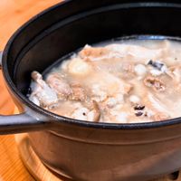 可能是豆腐、粥和火鍋的圖像