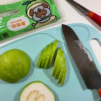 可能是刀、食物和文字的圖像
