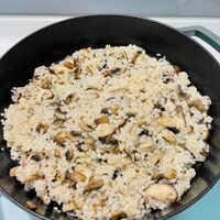 可能是香菇和炒飯的圖像
