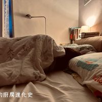 可能是臥室和顯示的文字是「小蛙的厨房進化史」的圖像