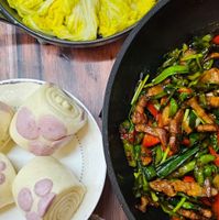 可能是香菇和豆腐的圖像