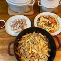 可能是豆腐和香菇的圖像