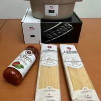 可能是義大利麵和文字的圖像
