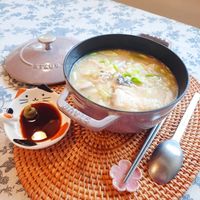 可能是豆腐、粥和文字的圖像