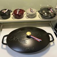 可能是鬆餅機和顯示的文字是「 staub tanh L 」的圖像
