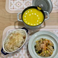 可能是豆腐、義大利麵和麵的圖像