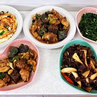 可能是香菇和豆腐的圖像