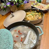 可能是火鍋、豆腐、麵和粥的圖像
