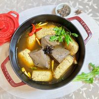 可能是豆腐和火鍋的圖像