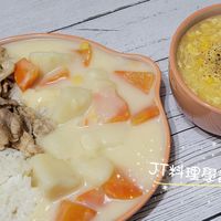 可能是粥、豆腐和文字的圖像
