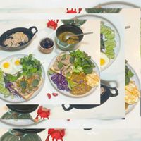 可能是豆腐、拉麵和文字的圖像