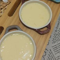 可能是粥、甜點、起司火鍋和文字的圖像