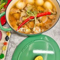 可能是火鍋、香菇和文字的圖像