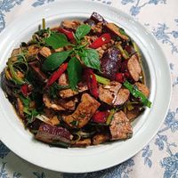 可能是豆腐和香菇的圖像