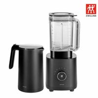 可能是研磨機、泡茶器、咖啡機和顯示的文字是「效 ZWILLING 茶」的圖像
