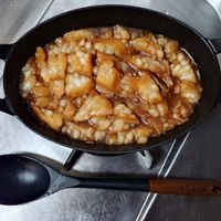 可能是水果塔和蘋果的圖像