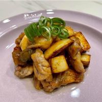 可能是香菇、豆腐和文字的圖像