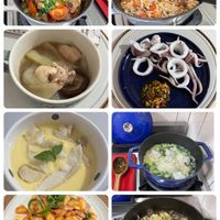 可能是豆腐、拉麵、火鍋和文字的圖像