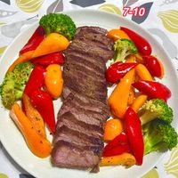 可能是肉排和文字的圖像