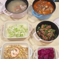 可能是粥、麵、豆腐和火鍋的圖像