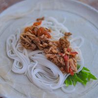 可能是麵、拉麵、義大利麵和文字的圖像