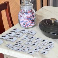 可能是慢燉鍋、餐巾環和文字的圖像