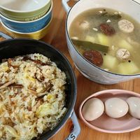 可能是豆腐、粥和文字的圖像