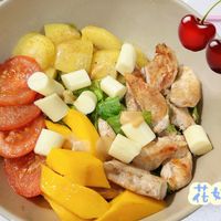 可能是豆腐和顯示的文字是「花奶」的圖像