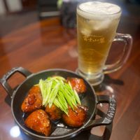 可能是啤酒、豆腐和文字的圖像