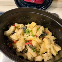 可能是義大利麵和豆腐的圖像