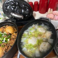 可能是粥、拉麵、火鍋和麵的圖像