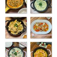 可能是西班牙大鍋飯、炒飯、印度香料飯、牧羊人派、豆腐和文字的圖像