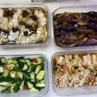 可能是麵、香菇和豆腐的圖像