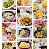 可能是豆腐、義大利麵、拉麵、炒飯、炒麵和文字的圖像
