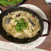 可能是火鍋、豆腐和粥的圖像