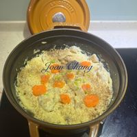 可能是炒飯、牧羊人派、北非小米飯和印度香料飯的圖像