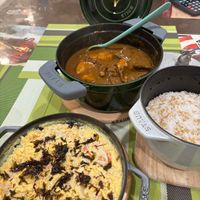 可能是燉小牛膝、西班牙大鍋飯和印度香料飯的圖像