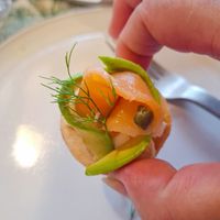 可能是煙燻鮭魚的圖像
