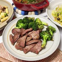 可能是肉排和文字的圖像