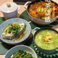 可能是‎豆腐、火鍋、粥和‎顯示的文字是「 ‎STAUS 粗 深 อี 粗 茶 な い 青 淡 ا٢ 空 が ま 飯 淡 中 い‎」‎‎ 的圖像